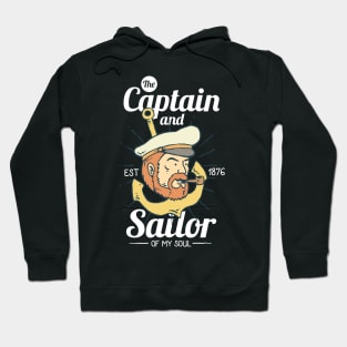 Captain Sailor ~ Sailing Anchor | Salt Water Atlantic Pacific Hoodie